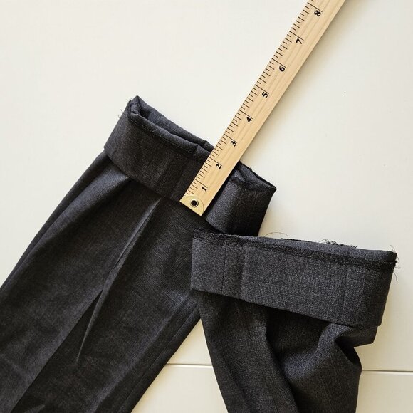 Ted Baker No Ordinary Joe Joey Pant 32R Wool Flat Front Dress Union Made Preppy - Picture 8 of 16